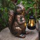 thumbnail image 1 of Estatua de jardín Yewanye de ardilla con luces solares para exteriores, 1 of 9