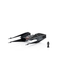 Silenciador Star Wars Micro Galaxy Squadron Tie Con Figura Kylo Ren