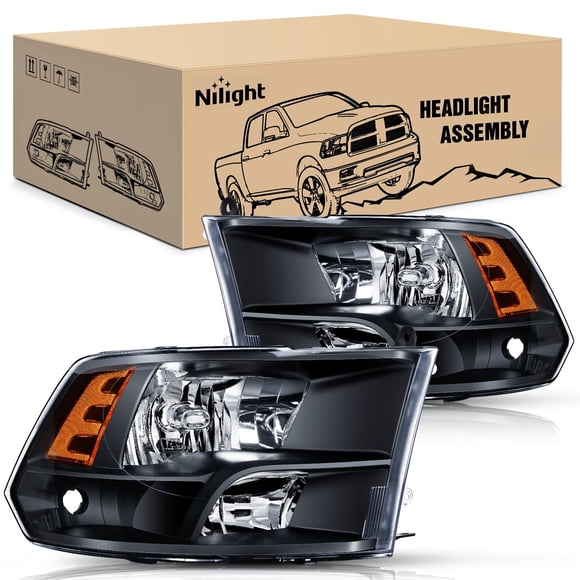 Conjunto de faros Nilight Ram 2009-2018 Quad Negro
