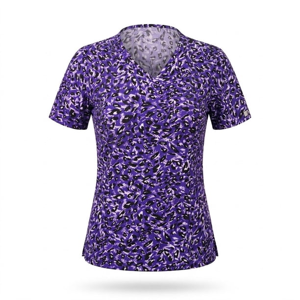 Delantal Mujer tela elasticada estampada