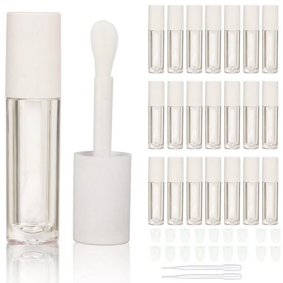 Tubo Brillo Labial COSIDEA 5 ml Set 24 u Plástico Blanco DIY
