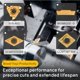 thumbnail image 4 of Kit de herramientas de torneado Joogto, indexable, 21 piezas con insertos de soporte, 4 of 9
