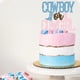 thumbnail image 5 of Decoración de tarta para baby shower con diseño de vaquero o vaquera, revelador de género, 5 of 5