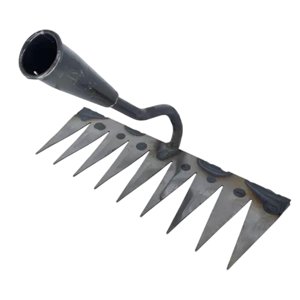 Magideal - Herramienta De De Jardinería Herramienta De Que Afloja El Suelo Manual De Rastrillo De Hierba De Suelo Manual De Rastrillo Para El Patio , 9 Dientes