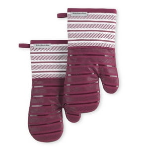 Juego De 2 Guantes De Cocina Kitchenaid Albany, Algodón, 18 X 33 Cm