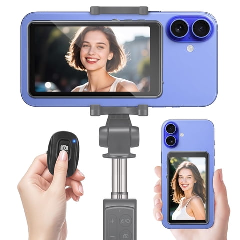 Pantalla De Monitor Para Selfies Wiesken, Control Remoto Bluetooth Inalámbrico