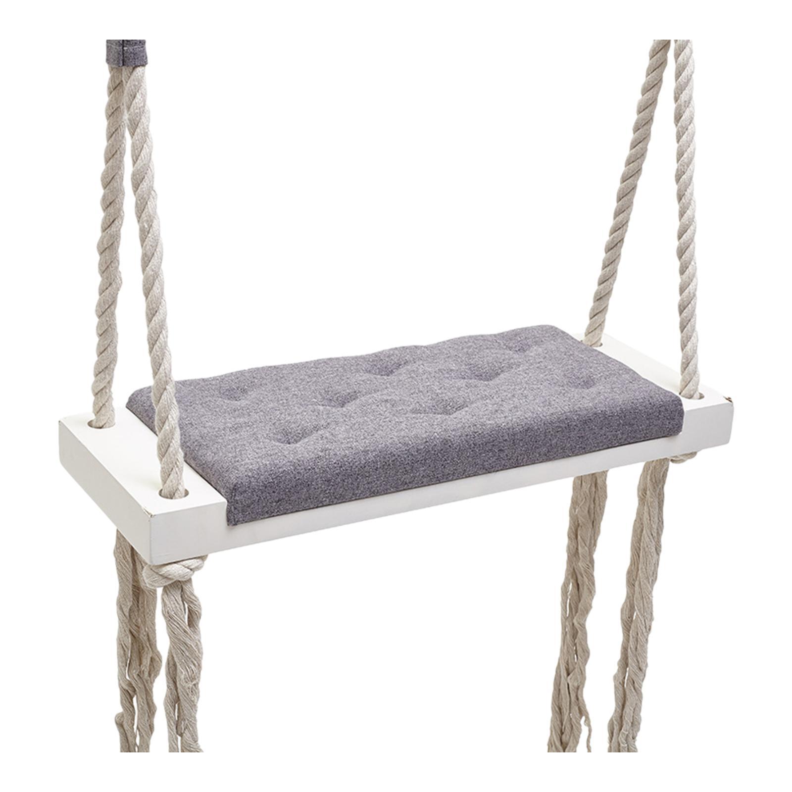 Bothyi - Asiento De Columpio De Madera Para Niños Para Habitación Infantil, Guardería, Accesorios De Fotografía, Color Gris
