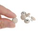 thumbnail image 4 of Uxcell 10pcs 16L Botón Cubierto de Tela de Tela 10mm Vástago de Metal Botones Redondos para Trajes Vestidos Blusas, Beige, 4 of 5