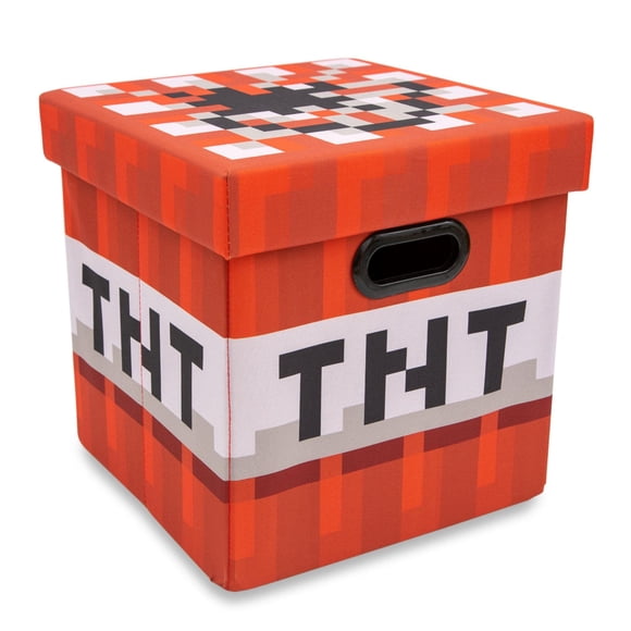Baúl de almacenamiento Minecraft TNT Block de 33 cm con tapa