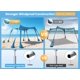 thumbnail image 3 of Tienda de Playa TOONARS 3 m UPF 50+ Azul Celeste con 8 Bolsas de Arena, 3 of 7