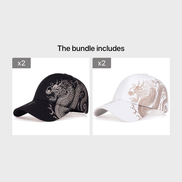 Men's Dragon Design Baseball Cap,3 Colors Available