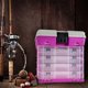thumbnail image 4 of Caja de herramientas de almacenamiento Wakeman Outdoors, organizadora duradera, rosa, 4 of 8