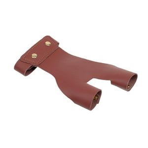Genérico - Guante Protector De Tiro Con Arco, Protector De Mano De 2 Dedos Para Tiro Con Arco, Caza