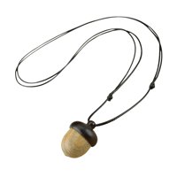 Ioensy - Ebony Acorn Collar Colgante Accesorios Vintage Para Hombres Mujeres Niñas A