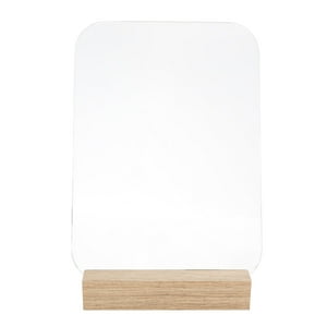 Fmfurniture - Espejo Semicircular Base Madera Fm-076 25X18X7
