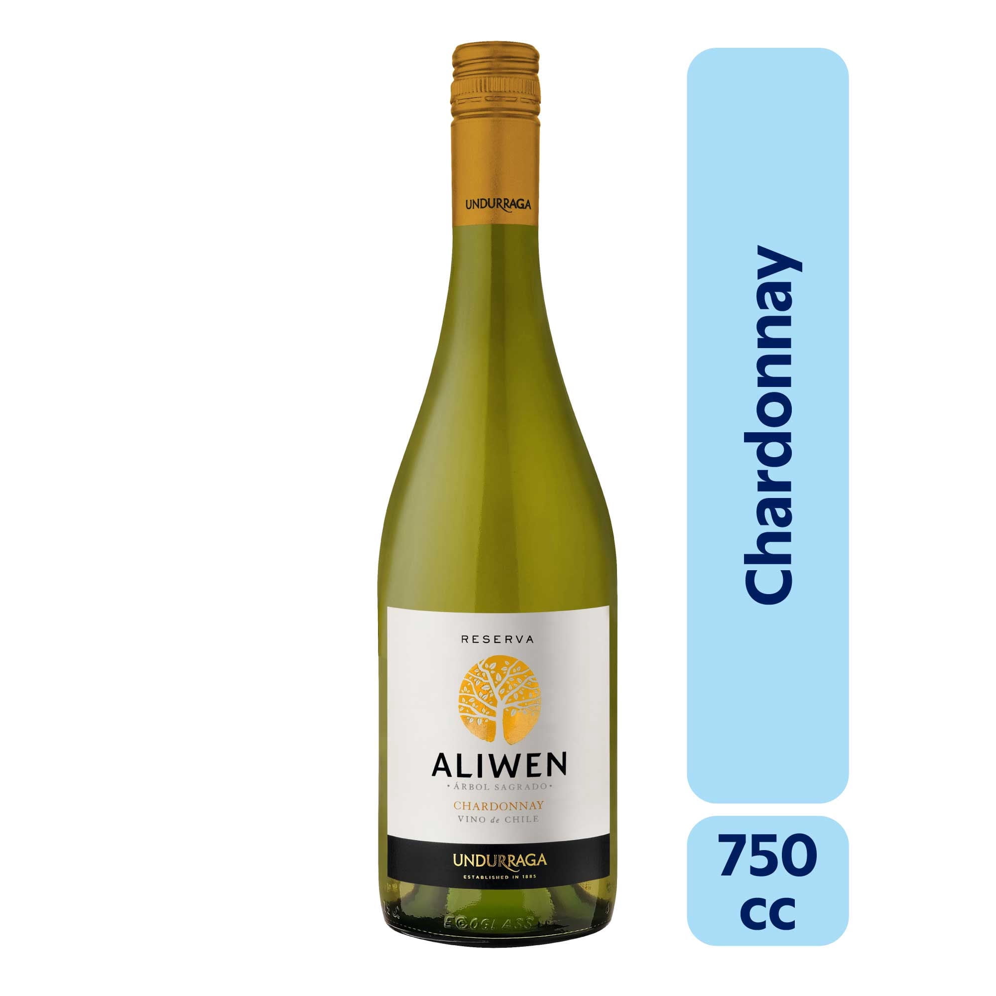 Vino Blanco Chardonnay Reserva Aliwen Botella