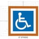 thumbnail image 2 of Plantilla PNR APS 30" Conjunto de 3 Piezas para Estacionamiento para Personas con Discapacidad, 2 of 9