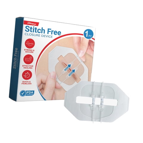 Magideal - Dispositivo De Cierre De Heridas De Emergencia Puntadas De Emergencia Vendaje Para Desgarros Primeros Auxilios