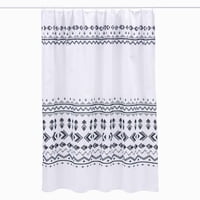 Zahr - Cortina De Baño Estampada Mic - Verde Limon