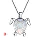 thumbnail image 2 of Collar HUOGUO, suéter con colgante de tortuga y ópalo para mujer, 2 of 2