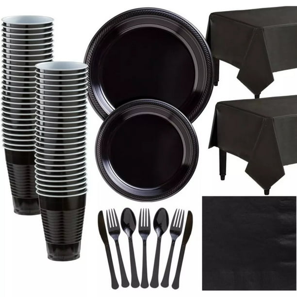 Set Cotillón De Fiesta De Cumpleaños Para 20 Personas Negro