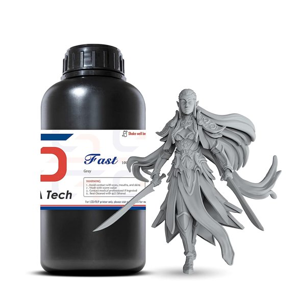 Impresora 3D de resina Siraya Tech Fast, tipo ABS, 405 nm, 1 litro, gris