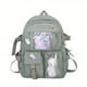 thumbnail image 3 of Upgrade Your School Style with our Waterproof College Backpack - Perfect for High School and College Students with Large Capacity and Thickened Material, Double Shoulder Bag with Random Badge Card Sty, 3 of 5