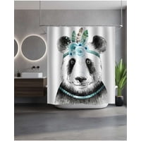 Mylhogar - Cortina De Baño Tela Género + Forro Impermeable