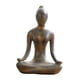 thumbnail image 2 of 1pc Yoga Girl Adornos Arte Estatuilla Estatua Pequeño Estante Escritorio Decoración Bronce Estilo 1, 2 of 3