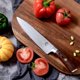 thumbnail image 5 of Cuchillo de Chef SAMCOOK de 20 cm con hoja de Damasco y mango de Pakkawood, 5 of 8