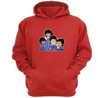 Genérico - Polerón Canguro The Beatles Rojo Talla M Unisex