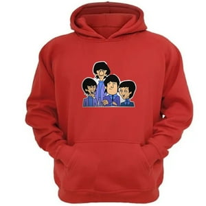 Genérico - Poleron Canguro The Beatles Rojo Talla S Unisex