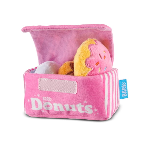Juguete para perros Barkbox Barker's Dozen Donuts de peluche 4 en 1 para pequeños
