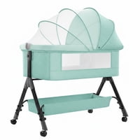 Mundo Online - Cuna Colecho Moises Bebe Altura Regulable Safe&Soft Verde Agua