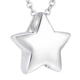 thumbnail image 3 of Collar De Urna De Estrella Pequeña, Colgante Conmemorativo, Soporte De Urna Para Perfume Para Mascotas, Marido Argent, 3 of 5