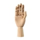 thumbnail image 1 of Maniquí De Mano De Madera Para Mano Derecha, Usos Múltiples, Articulación Móvil, Modelo De Mano De Madera Mediano, 1 of 5