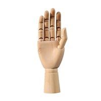 Bothyi - Maniquí De Mano De Madera Para Mano Derecha, Usos Múltiples, Articulación Móvil, Modelo De Mano De Madera Mediano
