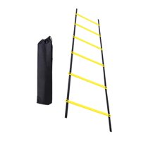 Ioensy - Escalera De Agilidad Fútbol Ajustable Con Bolsa De Transporte Para Entrenamiento De Rugby Voleibol 300 Cm 6 Secciones