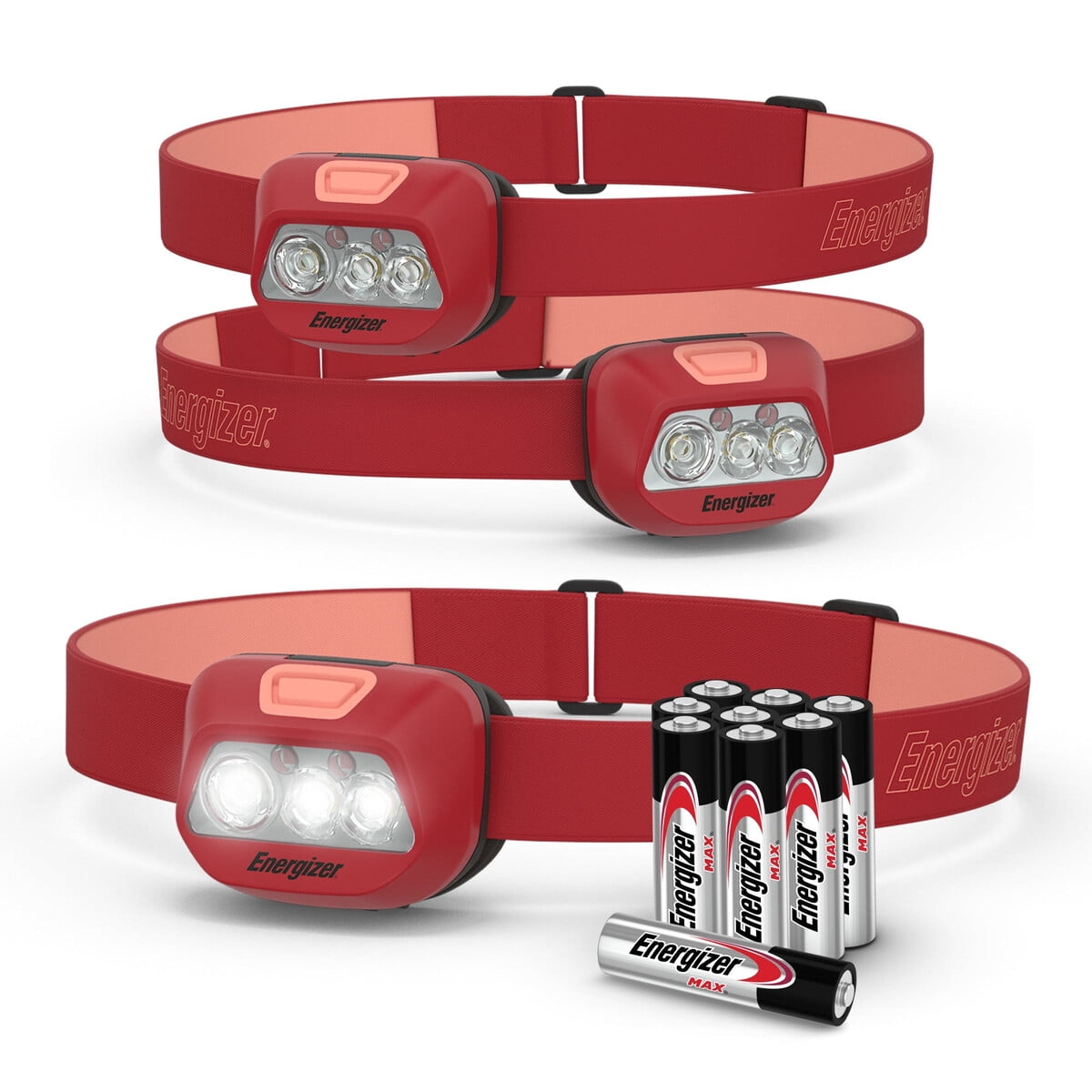 Linterna Frontal Energizer Hdl20 Led Roja 325 Lumenes Pack 3