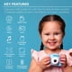thumbnail image 3 of Cámara Digital KinderPhoto Merkury 3MP 1080P Azul Niños, 3 of 3