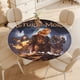 thumbnail image 4 of El Señor de los Anillos-theme Fitted Round Tablecloths Elastic Edged Table Covers Waterproof Table Cloth for Kitchen Holiday Party Tables Decor 120cm, 4 of 6