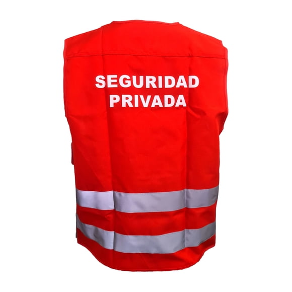 Chaleco Geólogo Seguridad Privada Rojo Talla S