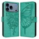 thumbnail image 1 of Funda Cartera Mariposa Para Iphone 17 Pro Max Con Soporte Y Ranuras Para Tarjetas Verde, 1 of 5