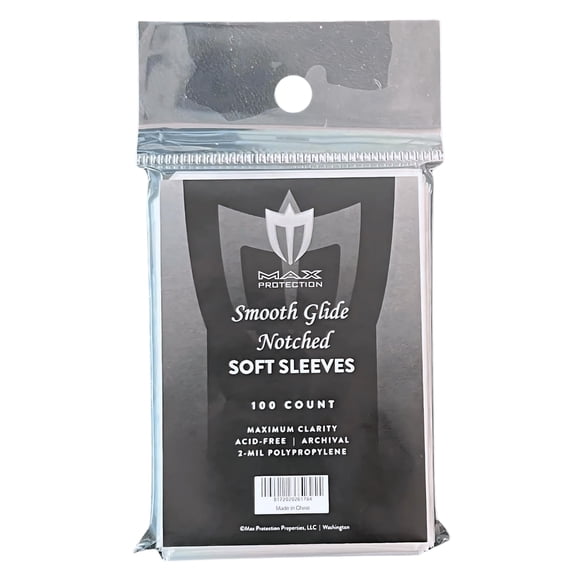 Fundas para Cartas Max Protection con Muesca 100 unidades Sin Ácido