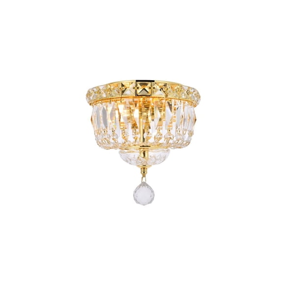 Lámpara de Techo Elegant Lighting Tranquil 20x18 cm Dorada