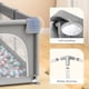 thumbnail image 5 of Corralito Para Bebe Corral De Seguridad 1.2m*1.2m Gris Corralito, 5 of 6