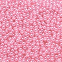 Perlas Uxcell Abs Redondas 6Mm Rosa