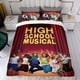 thumbnail image 4 of High School Musical Conjunto de sábanas temático, trío de piezas, cómodo y amigable con la piel, diseño único, regalo de decoración para el hogar para familiares, amigos y fans, 90 cm * 190 cm, 4 of 6