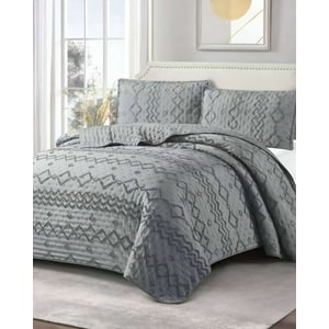 Meipulis - Cobertor Colcha Quilt Tufting De Lujo Suave Plaza Y Media