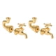 thumbnail image 2 of Pendientes De Tuerca Con Forma De Grifo, Pendientes Delanteros Y Traseros Punk Para Cumpleaños, Bodas, Navidad, Oro, 2 of 3